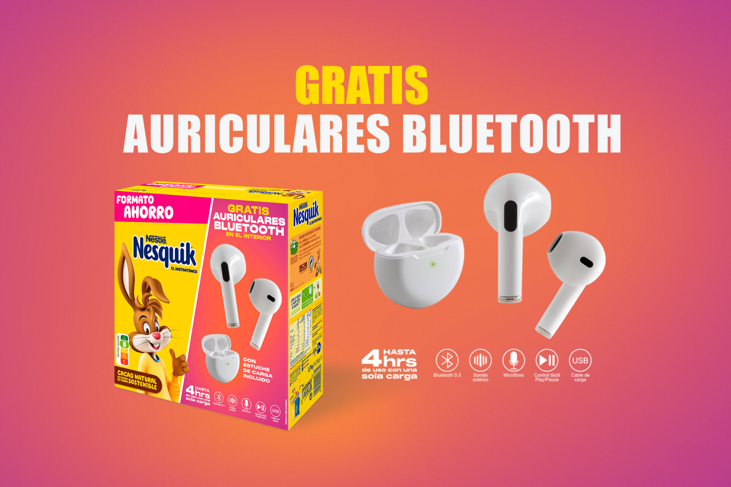 Auriculares Nesquik Auriculares Nesquik